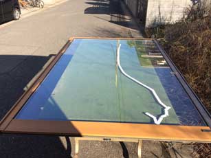 複層ペアガラス熱割れ