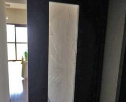 鎌ヶ谷市室内ドアガラス修理前