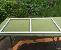 花見川区の網戸張替施工前