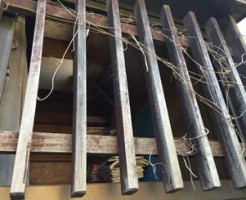 成田市のくもりガラス修理前