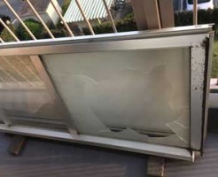 白井市の団地ガラス修理前