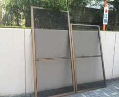 柏市のマンション網戸張替後