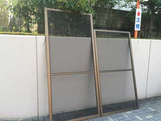 柏市のマンション網戸張替後