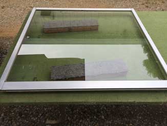 江原台ガラス修理・交換後