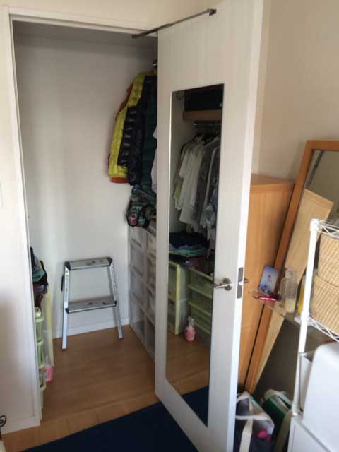 八千代市のクローゼットドア用ミラー(鏡)