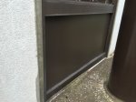 倉庫のガラスをアルミパネルへ交換