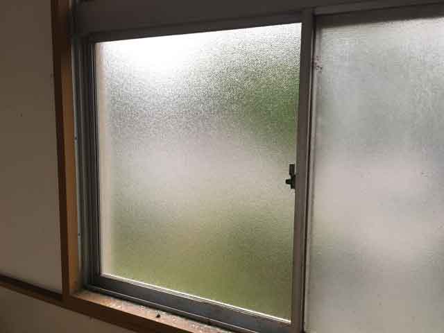 型板ガラス修理・交換後