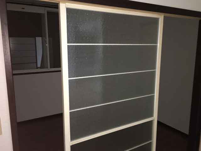 梨地ガラス修理・交換後