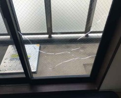 熱割れ修理交換前