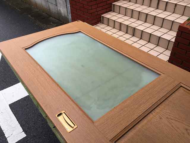 室内ドアガラス修理交換後