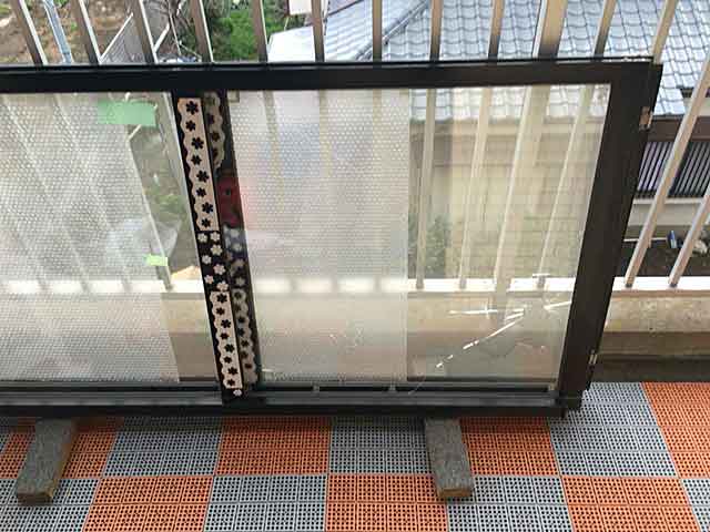 ガラス修理前