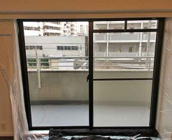 飛散防止フィルム施工後