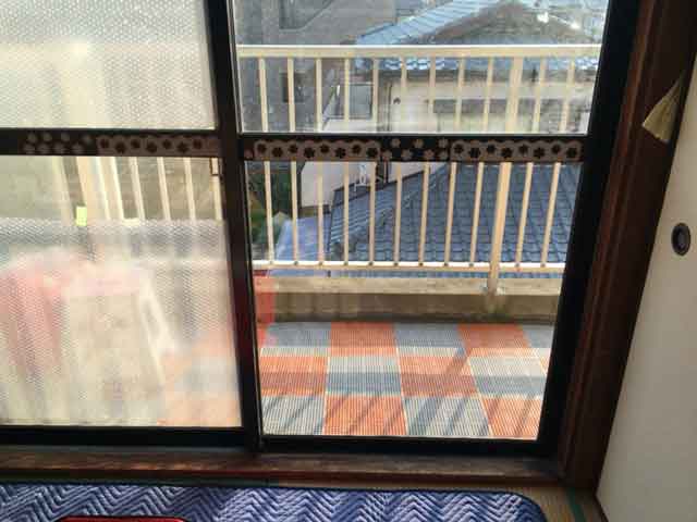 ガラス修理後