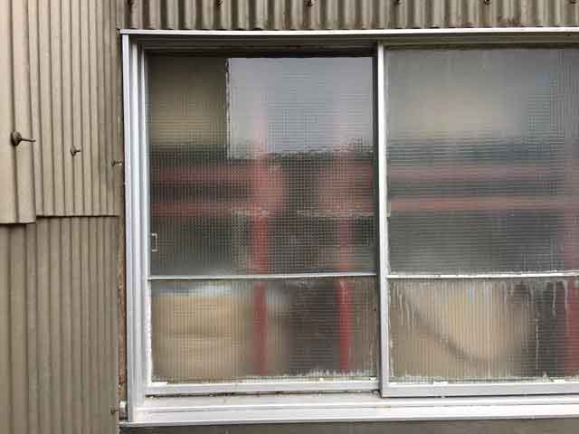 ガラスパテ施工後