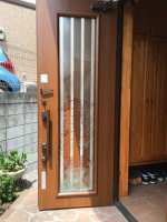 船橋市海神で玄関ドアガラス修理・交換