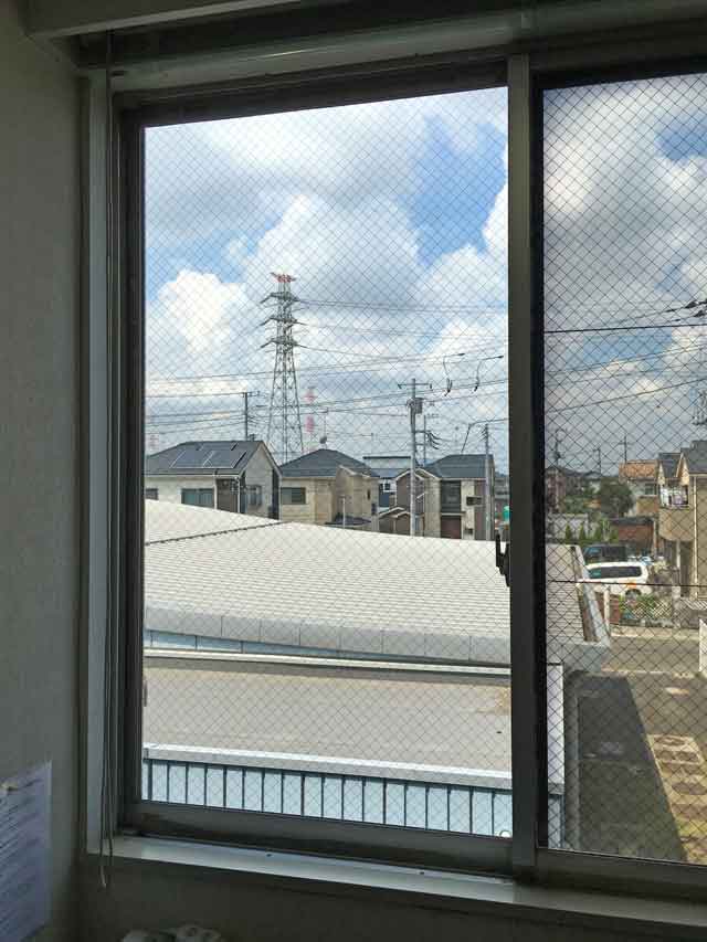 網入りガラス修理・交換後