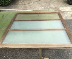 藤崎でガラス修理後