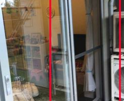 スライド式網戸へ変更