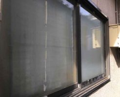 梨地ガラス修理後