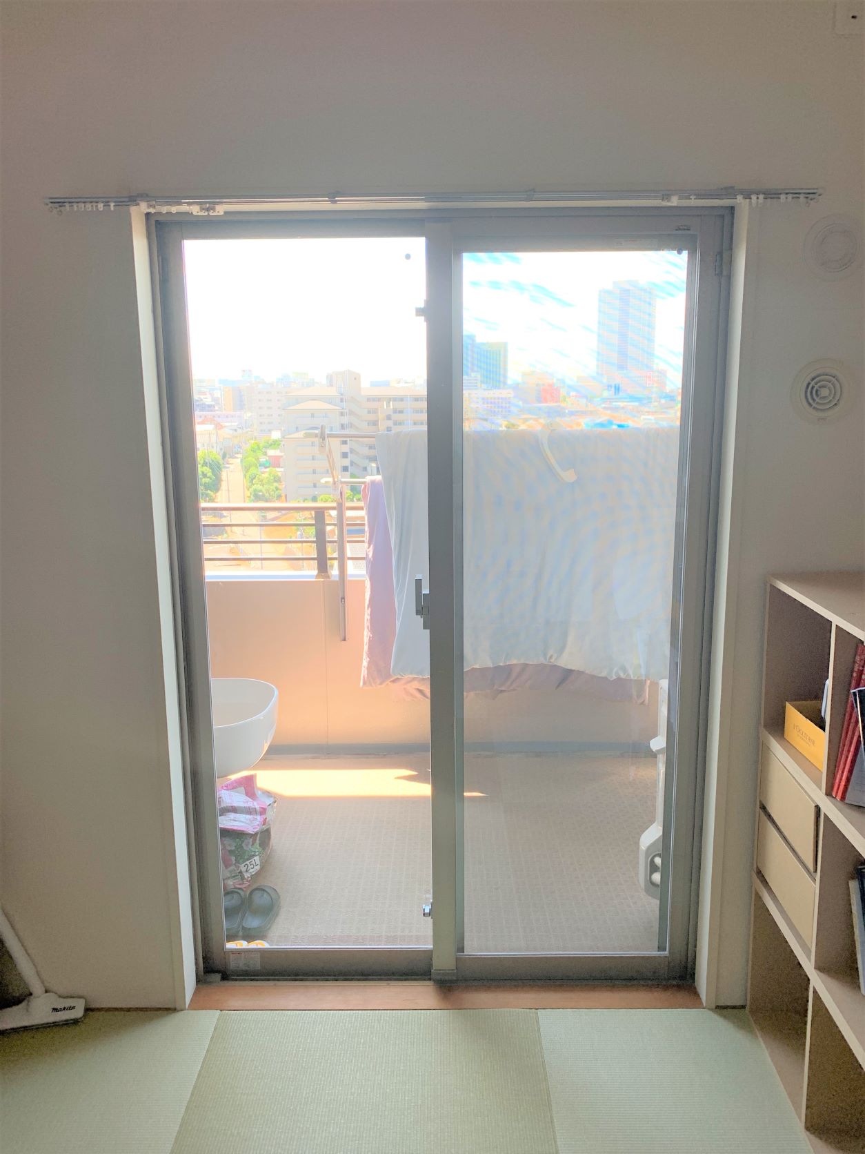 マンションで真空ガラススペーシア取付